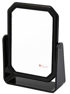 Haiway Зеркало двухстороннее черное пластик., 3-х кратное увеличение