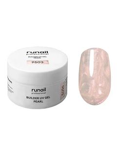 RuNail Моделирующий УФ-гель c жемчужным эффектом BUILDER UV GEL PEARL, 15г №9503