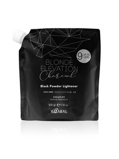 KAARAL Blonde Elevation Charcoal Черная обесцвечивающая пудра для волос 500 гр.