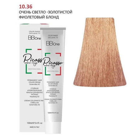 PICASSO 10.36 Very Light Blond Gold Violet Крем-краска перманентная