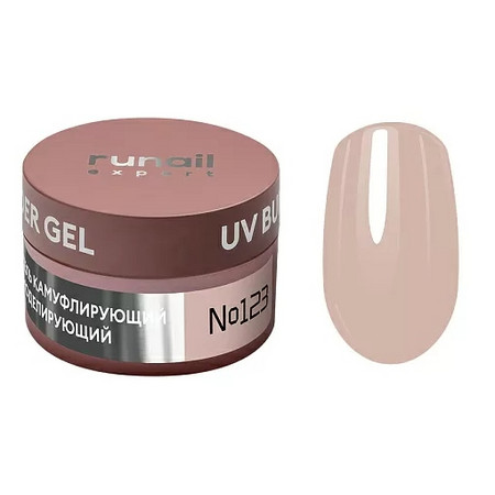 Runail Expert Гель моделирующий UV BUILDER GEL №123, 15г банка 