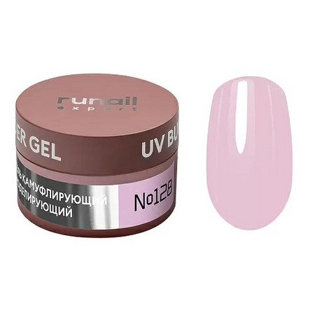 Runail Expert Гель моделирующий UV BUILDER GEL №128, 15г банка 