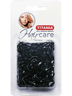 Titania Резинки силиконовые малые черные 150шт/уп.