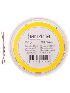 Harizma Невидимки 50мм коричневые, волнистые, 250г/уп. 
