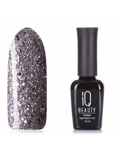 IQ BEAUTY Каучуковый гель-лак с кальцием №086 10 мл.(GO HOLLYWOOD Silver Dress)