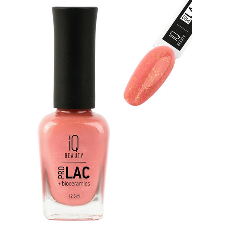 IQ BEAUTY PROLAC Лак для ногтей укрепляющий с биокерамикой 12.5 мл №091 Sun kissed coral