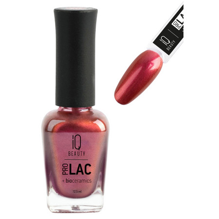 IQ BEAUTY PROLAC Лак для ногтей укрепляющий с биокерамикой 12.5 мл №096 Ruby flare