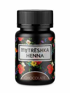 MATRESHKA Хна для бровей в капсулах цвет Chocolate, 30 капсул, большая баночка