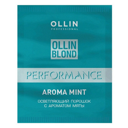 OLLIN BLOND PERFORMANCE Aroma Mint Осветляющий порошок с ароматом мяты 30г